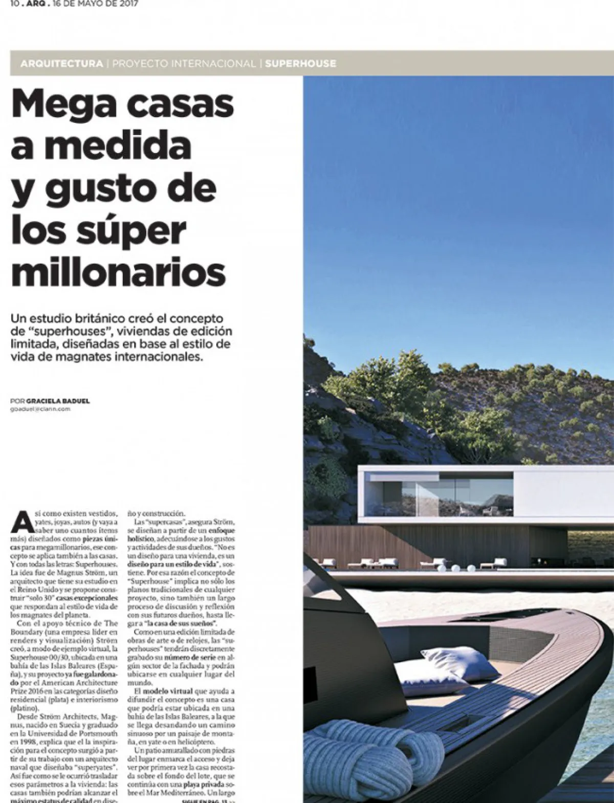 StromArchitects ClarinARQNewspaperSuperhouseArticleCover2017